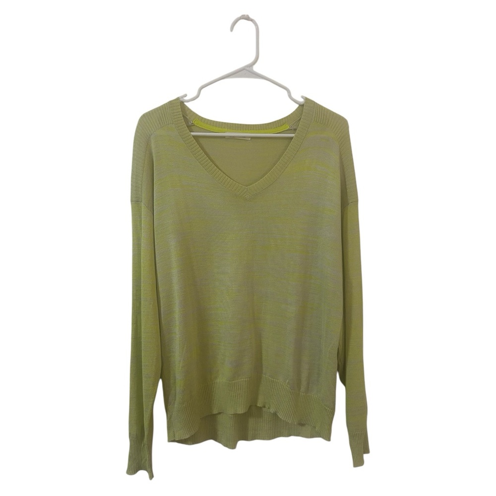 OVLA Neon Lime Green Lightweight Knit Sweater NWT